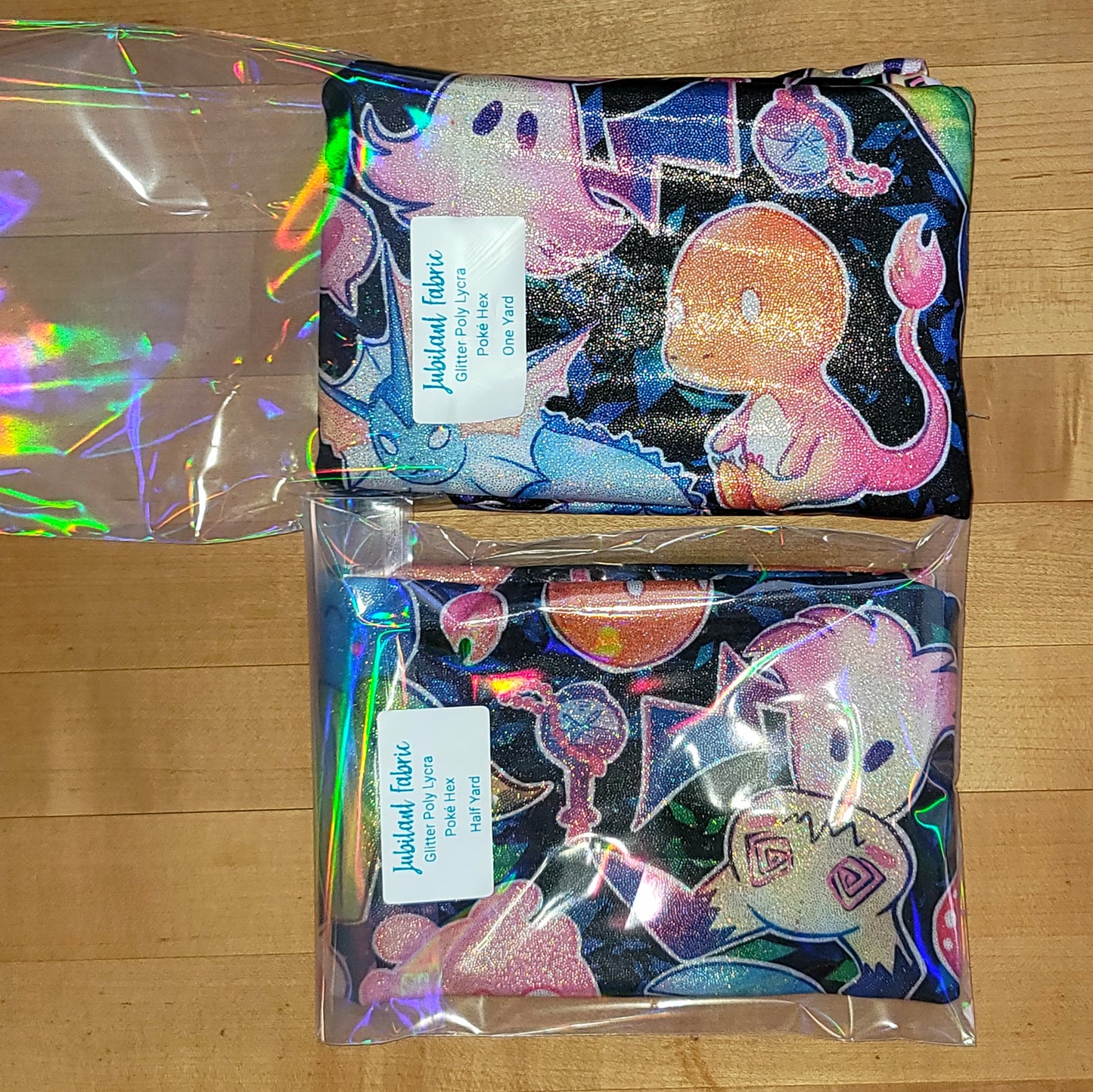 IN STOCK: Glitter Poly Lycra Fabric