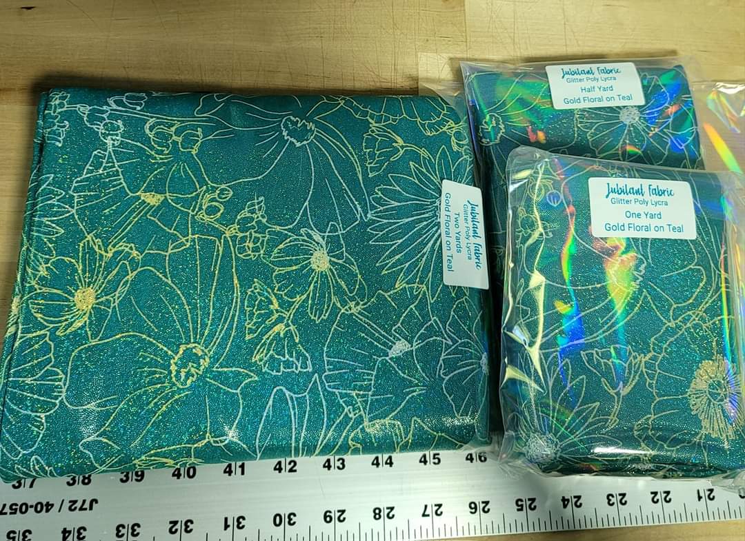 IN STOCK: Glitter Poly Lycra Fabric