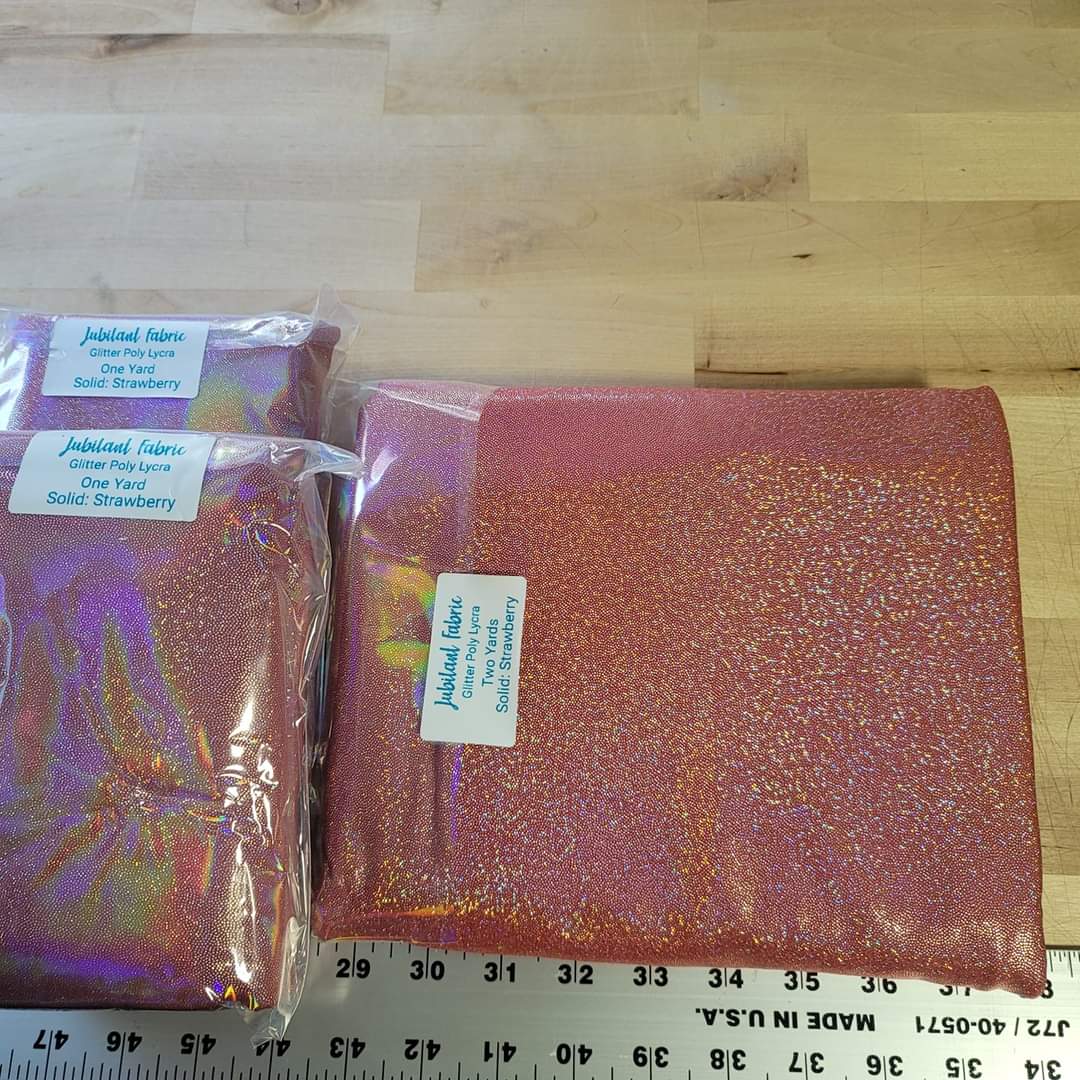 IN STOCK: Glitter Poly Lycra Fabric