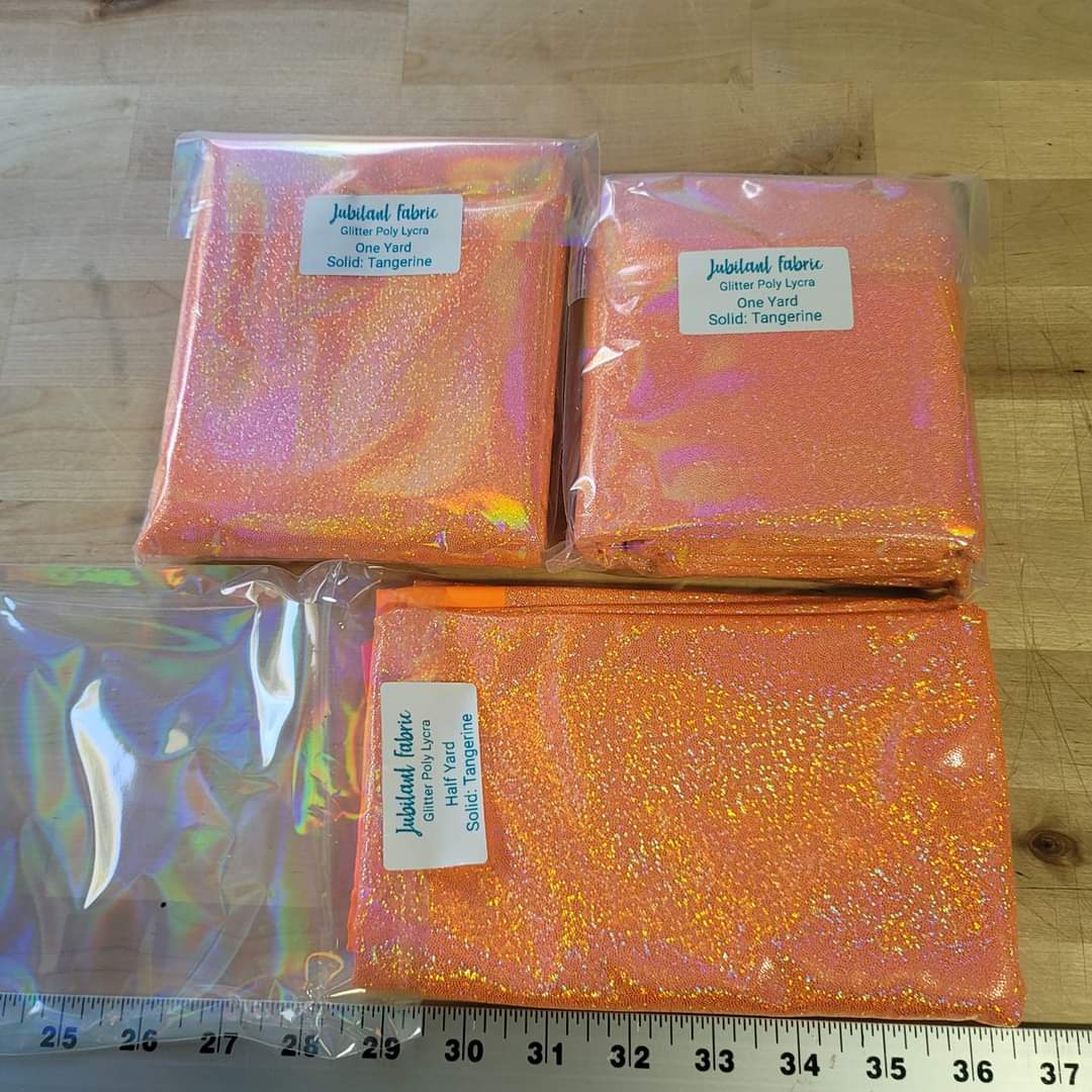 IN STOCK: Glitter Poly Lycra Fabric
