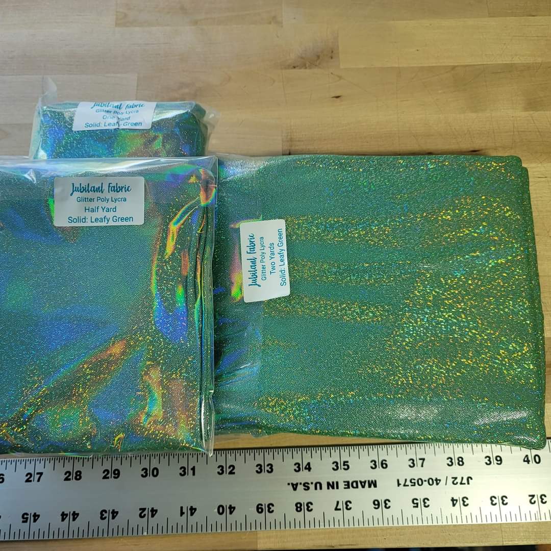 IN STOCK: Glitter Poly Lycra Fabric
