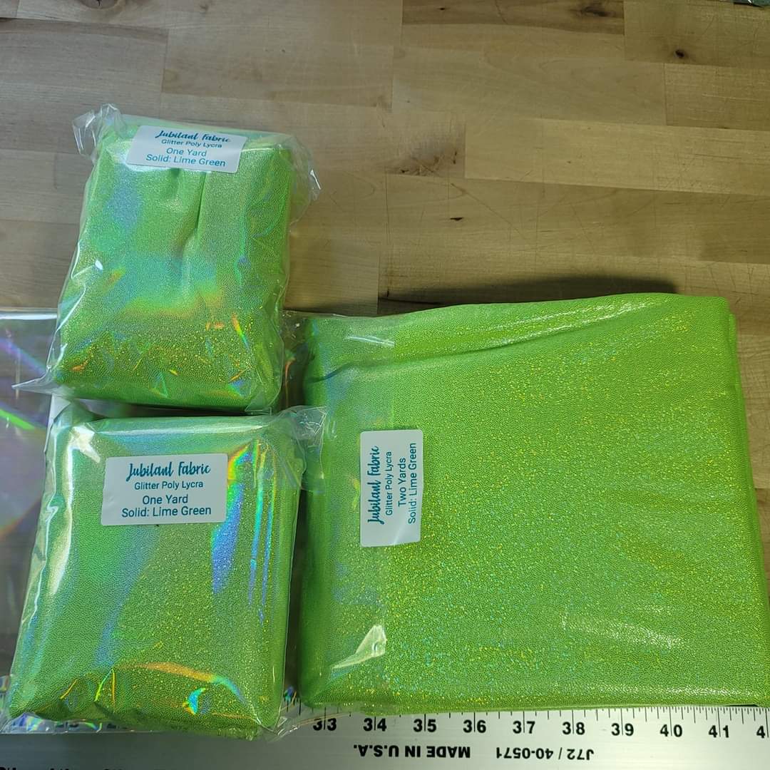 IN STOCK: Glitter Poly Lycra Fabric
