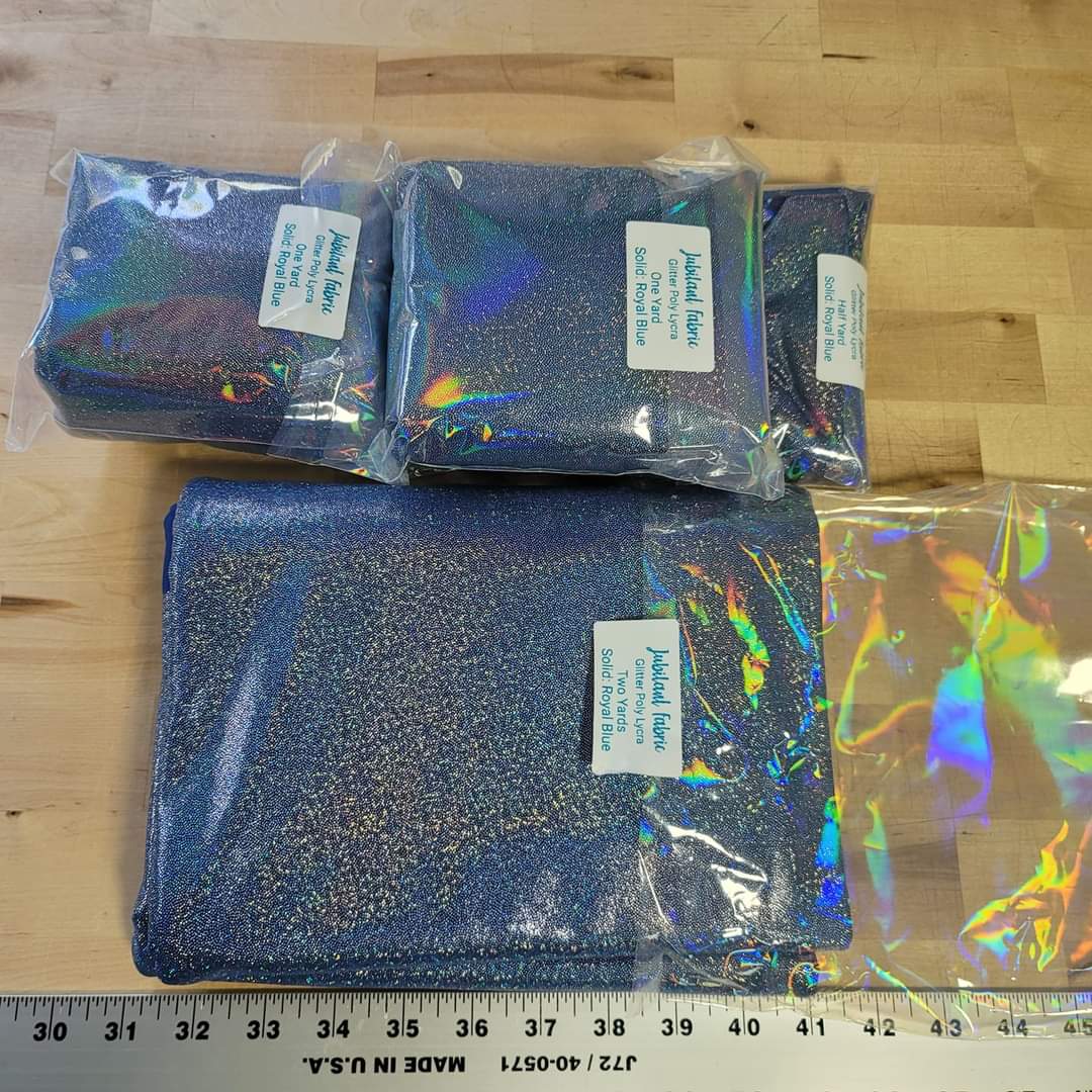 IN STOCK: Glitter Poly Lycra Fabric