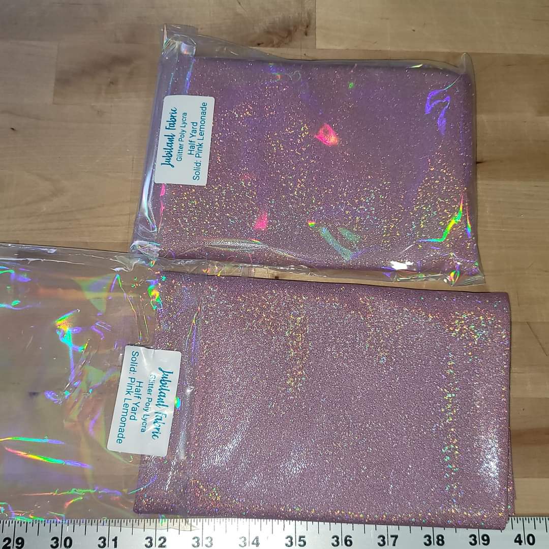 IN STOCK: Glitter Poly Lycra Fabric