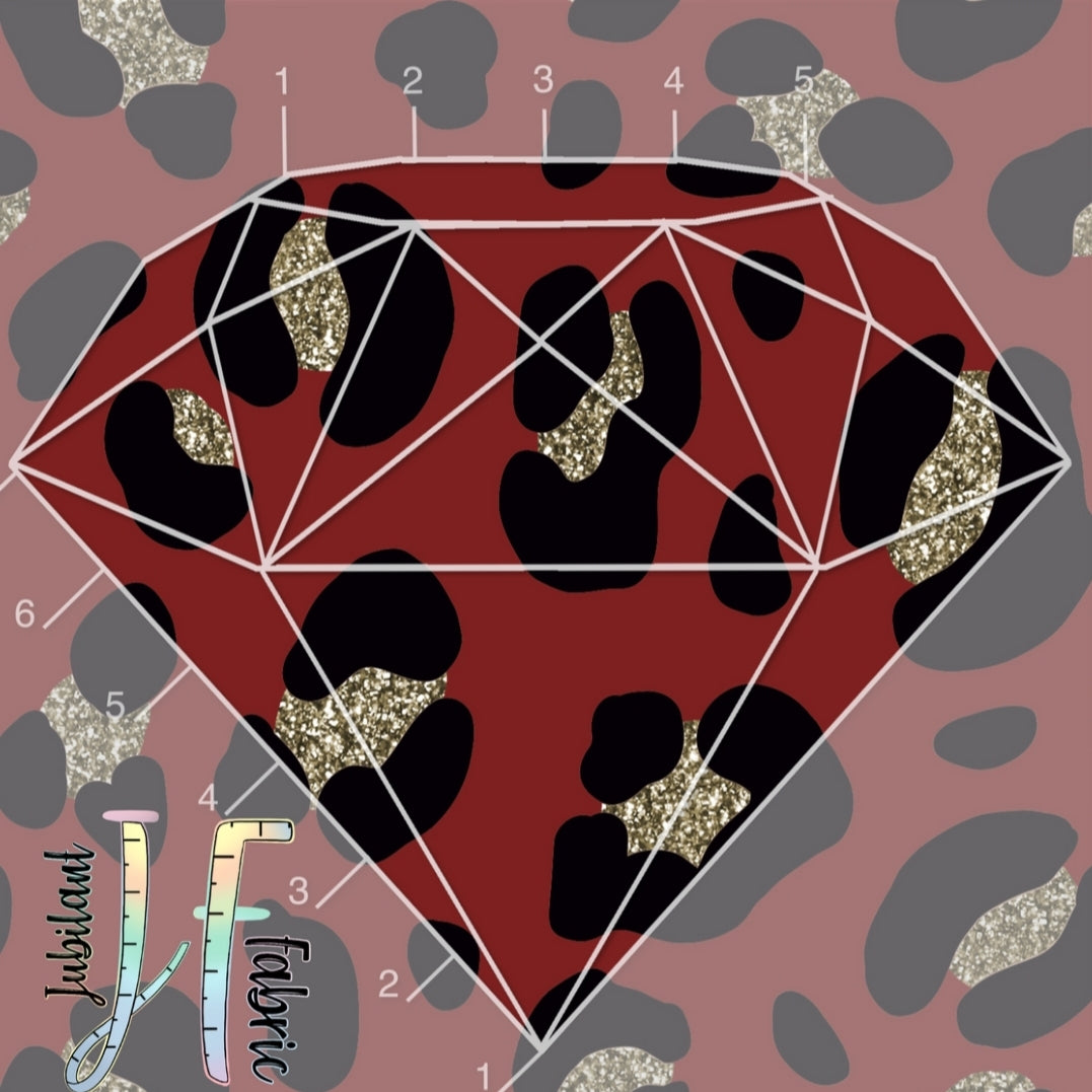 Gold & Red Leopard