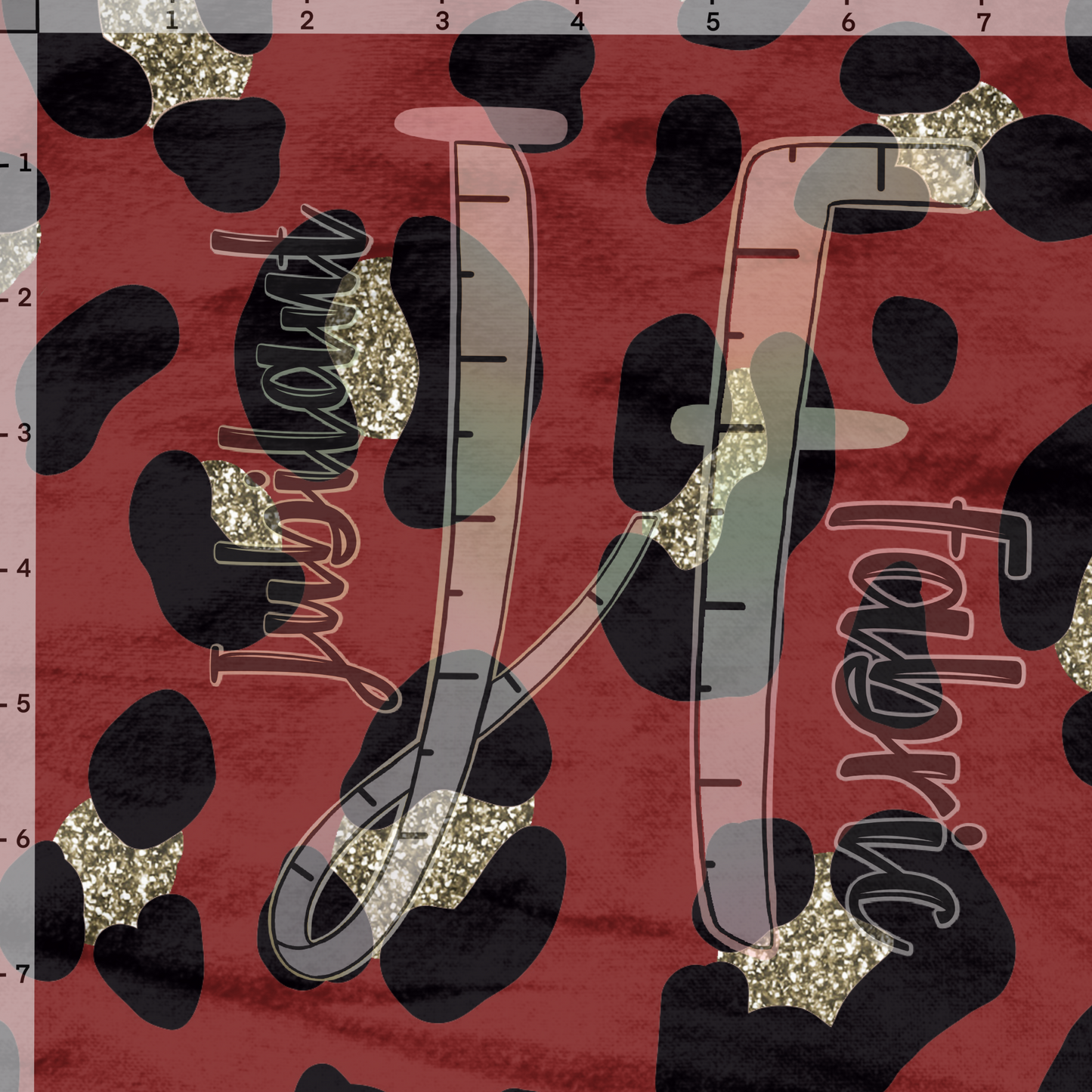 Gold & Red Leopard