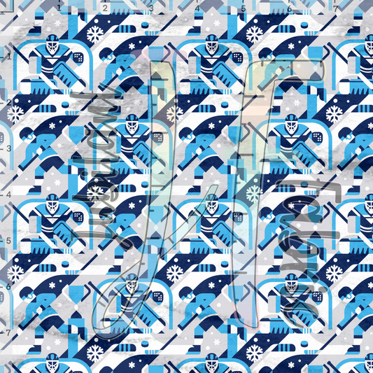 Blue Hockey Quilt