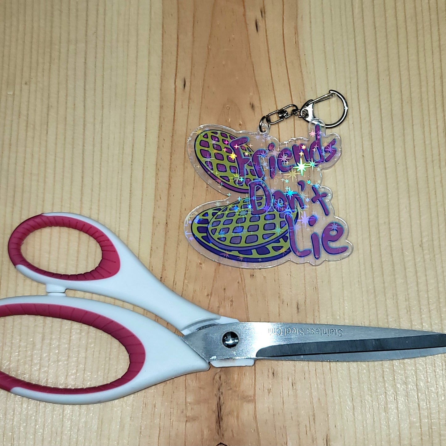 IN STOCK: Friends don't Lie 3" Keychain