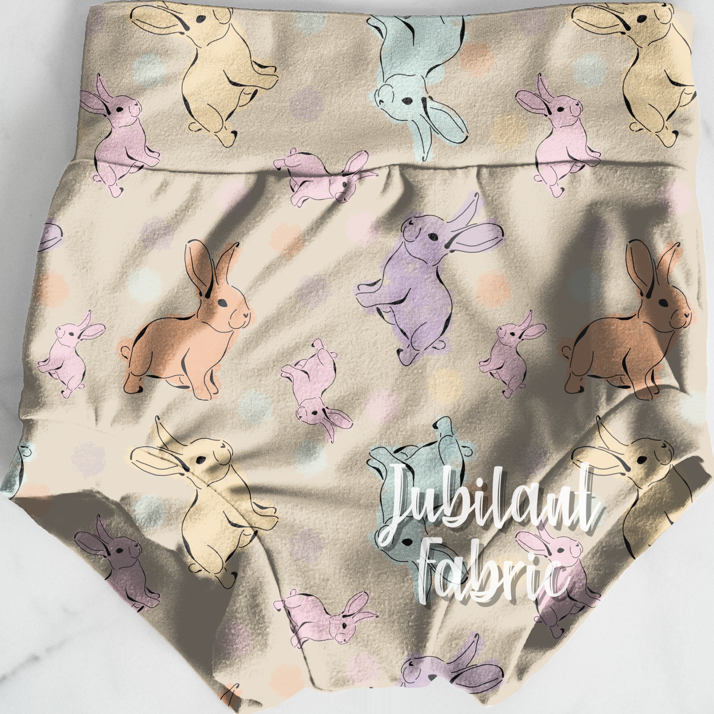 Muted Colorful Bunny