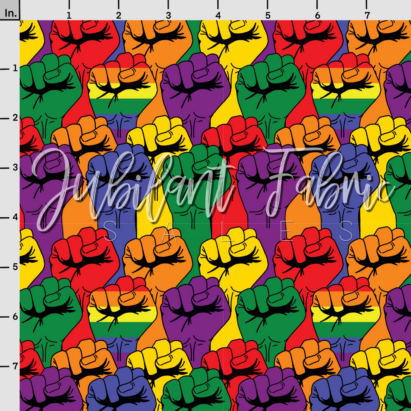 Rainbow Pride fists