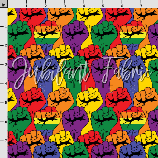 Rainbow Pride fists