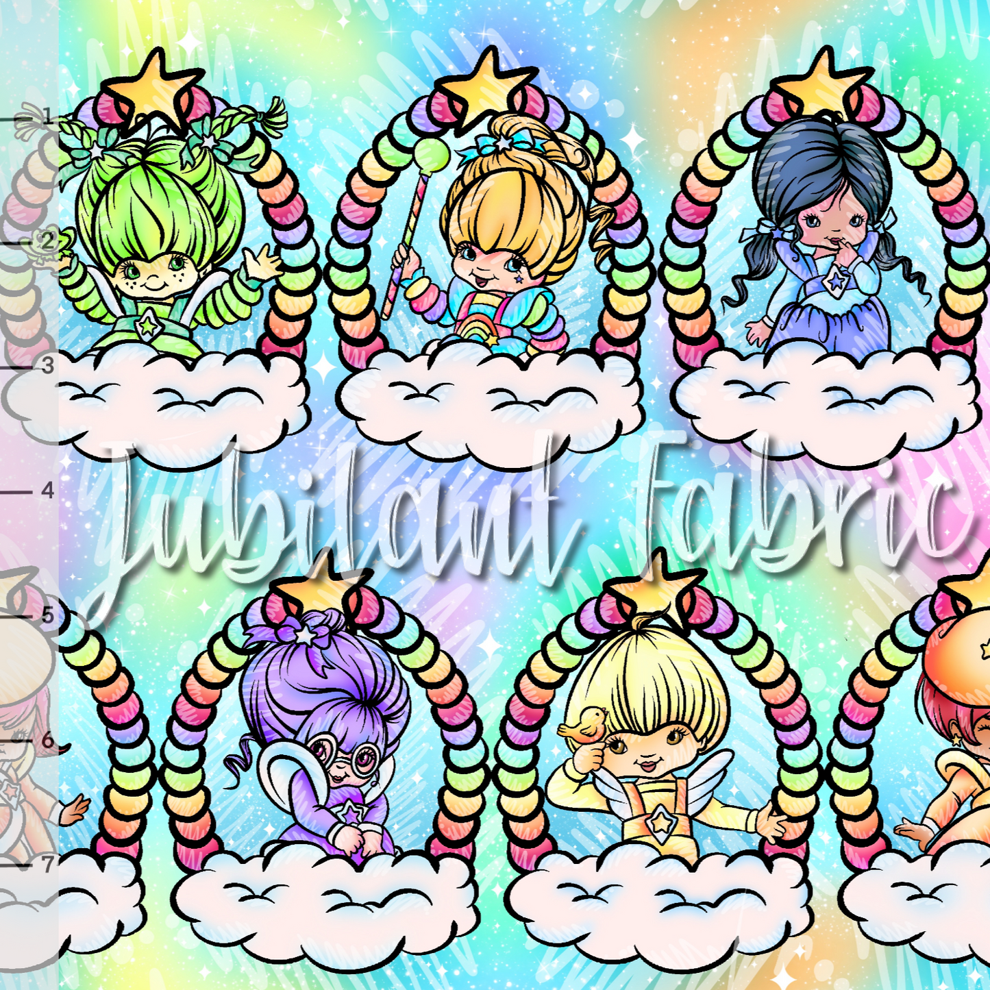 GreySkies: Care bear, strawberry shortcake, Rainbow Brite
