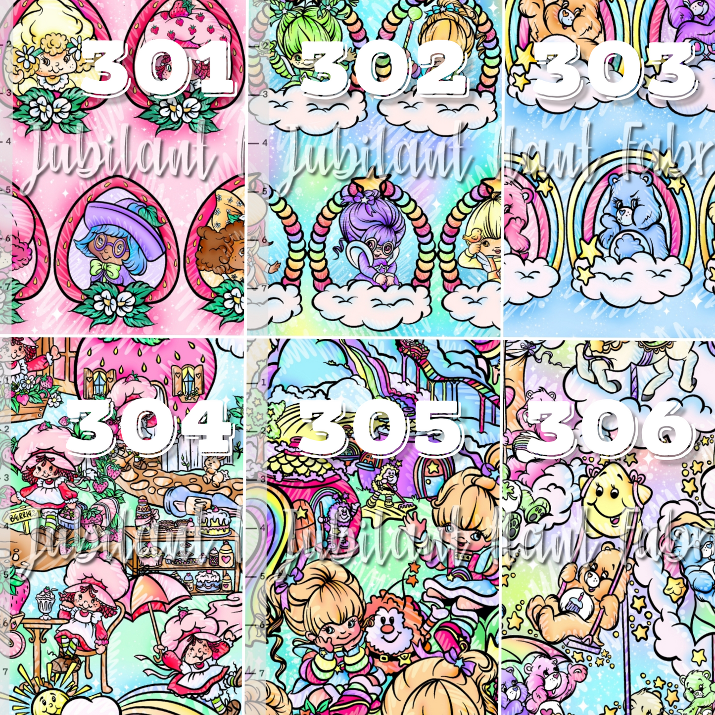 GreySkies: Care bear, strawberry shortcake, Rainbow Brite