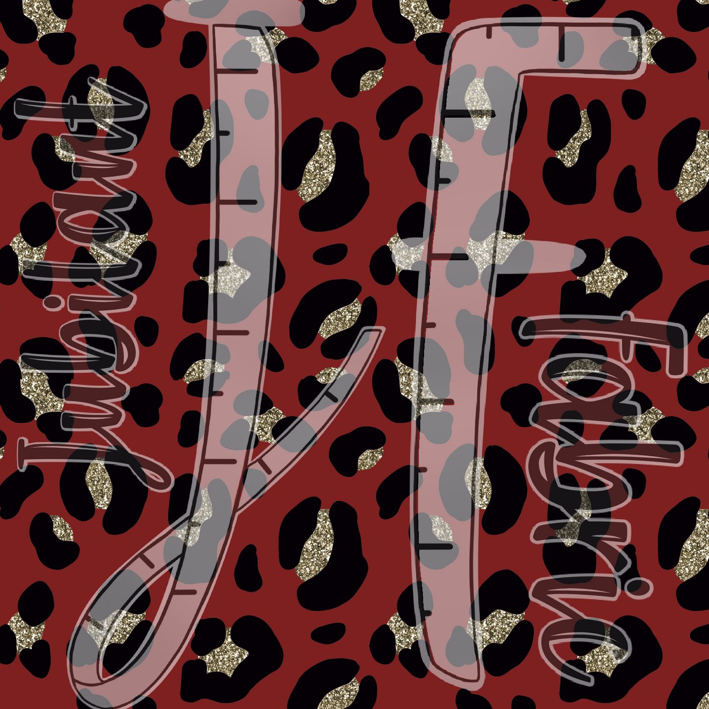 Red & Gold Leopard