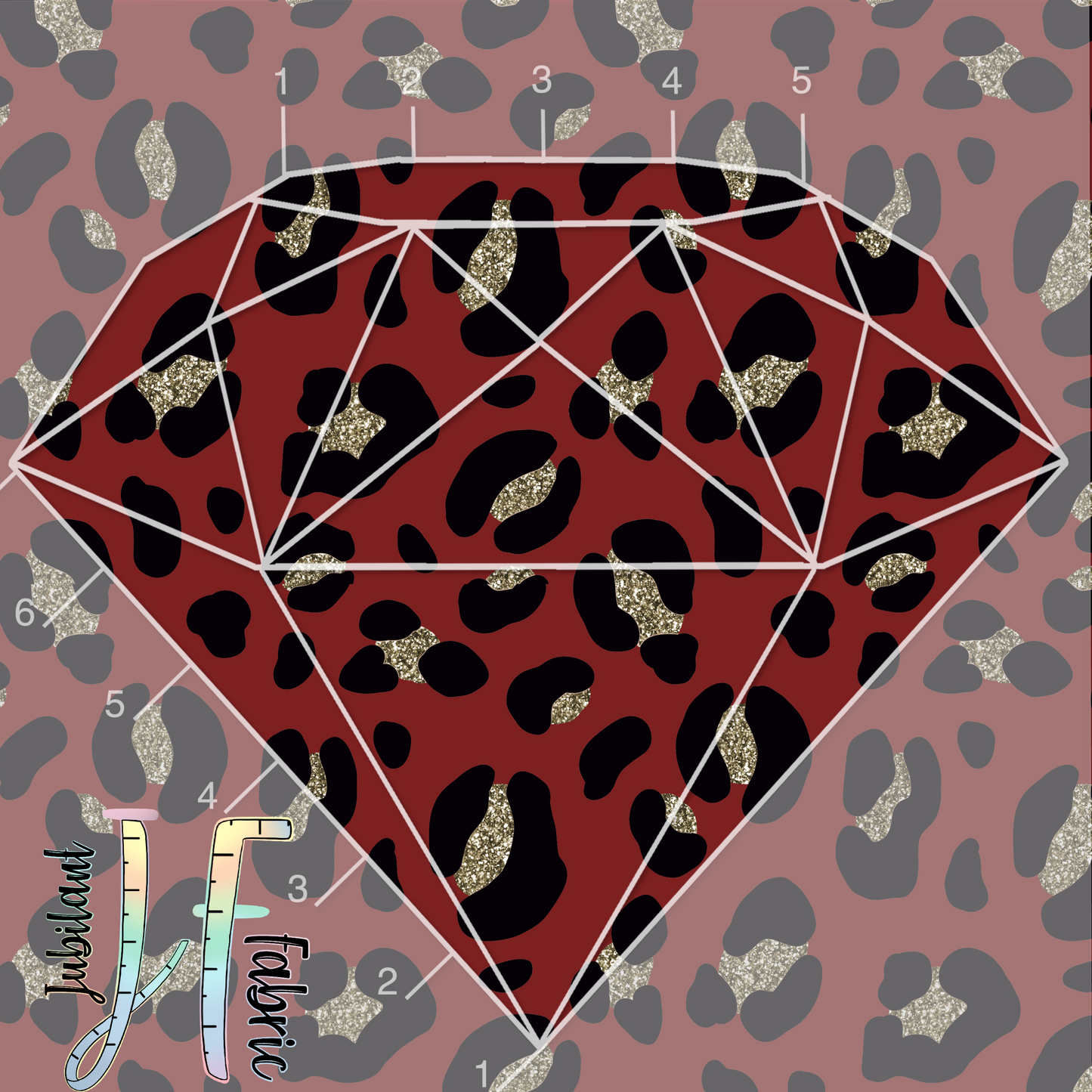 Red & Gold Leopard