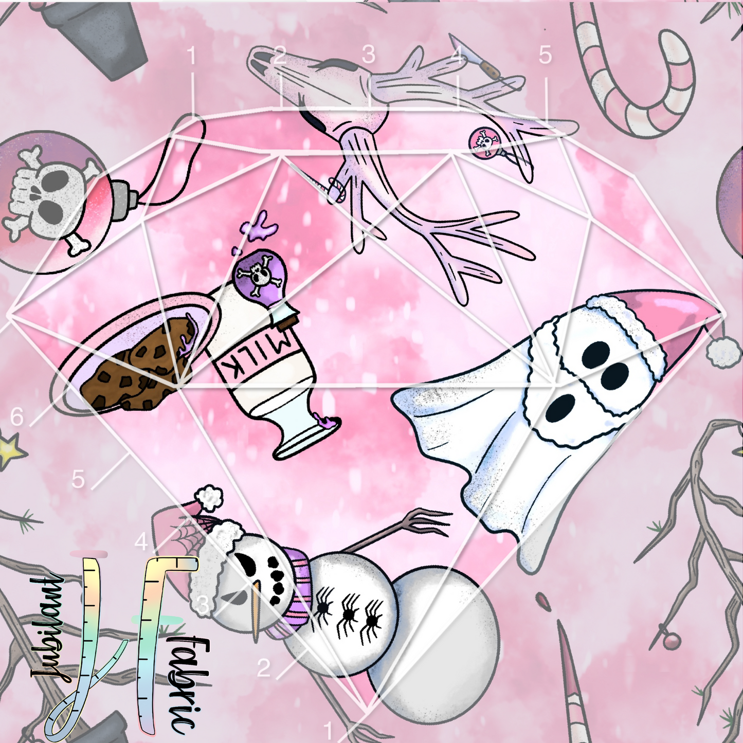 Spooky Christmas Pink
