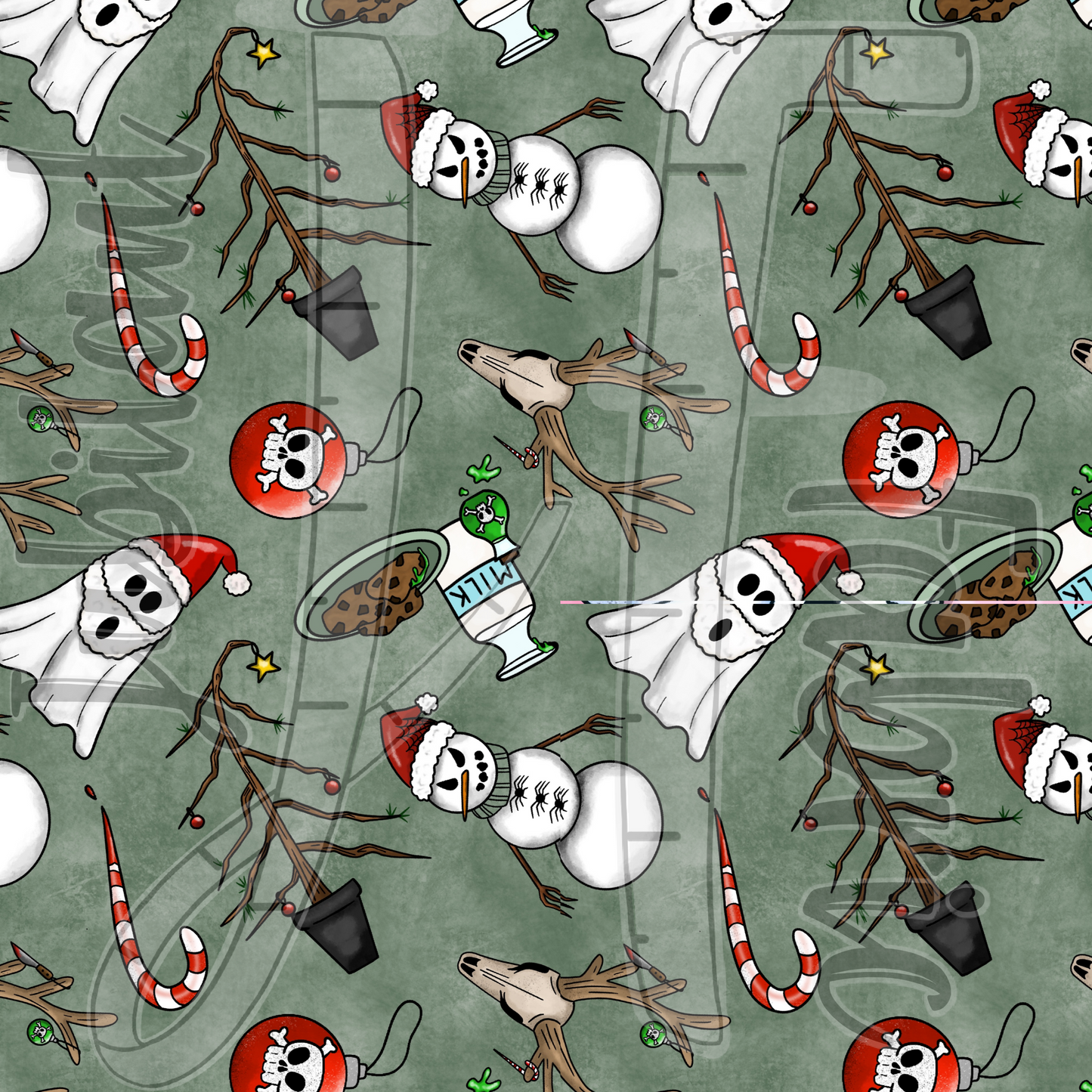 Spooky Christmas Green