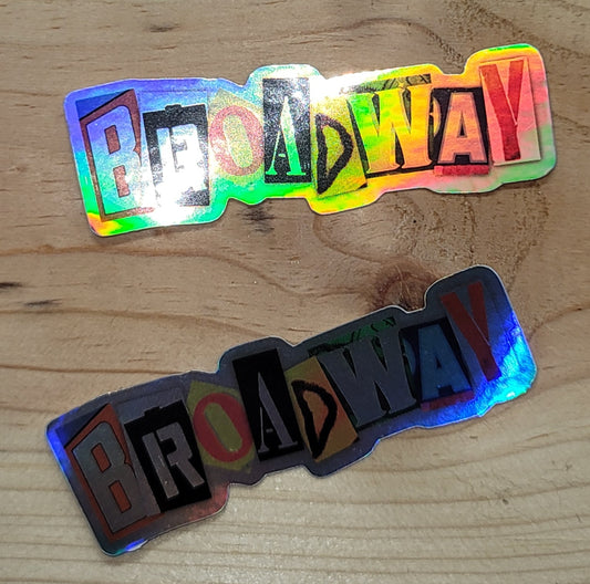 IN STOCK: Sticker Broadway