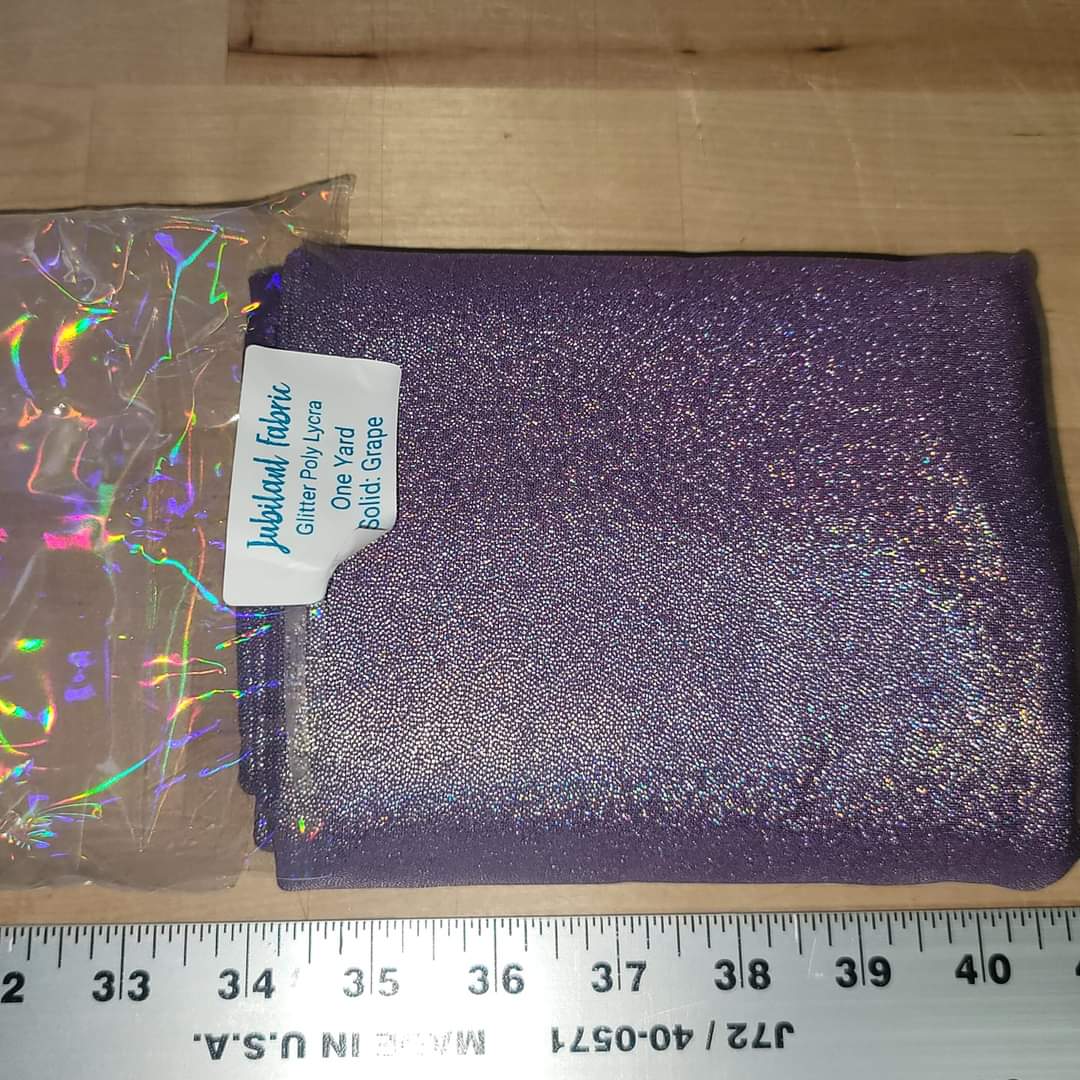 IN STOCK: Glitter Poly Lycra Fabric