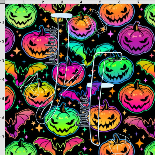 Neon Halloween Pumpkins