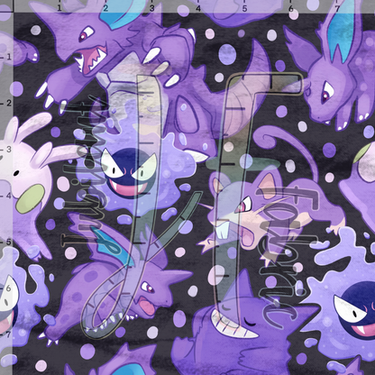 Purple and Blue Poké Characters