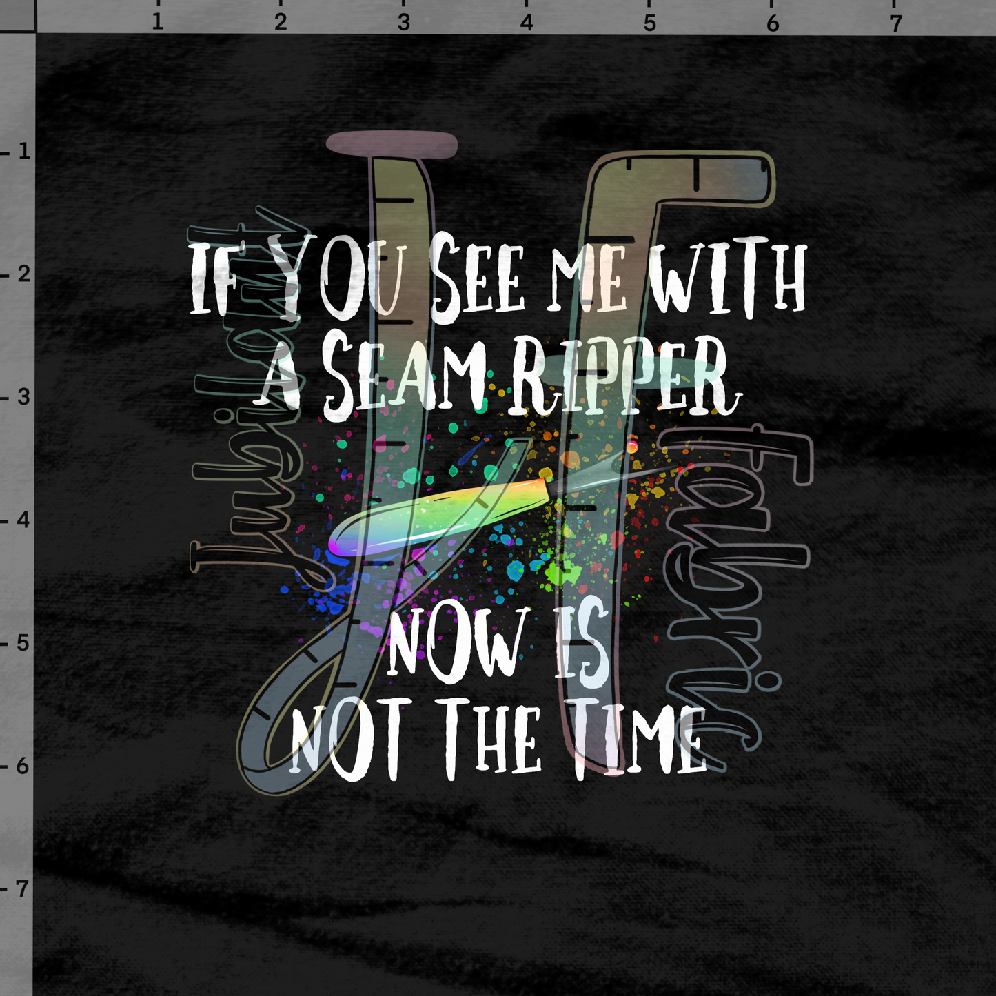 Seam Ripper Panel [neon sewing]