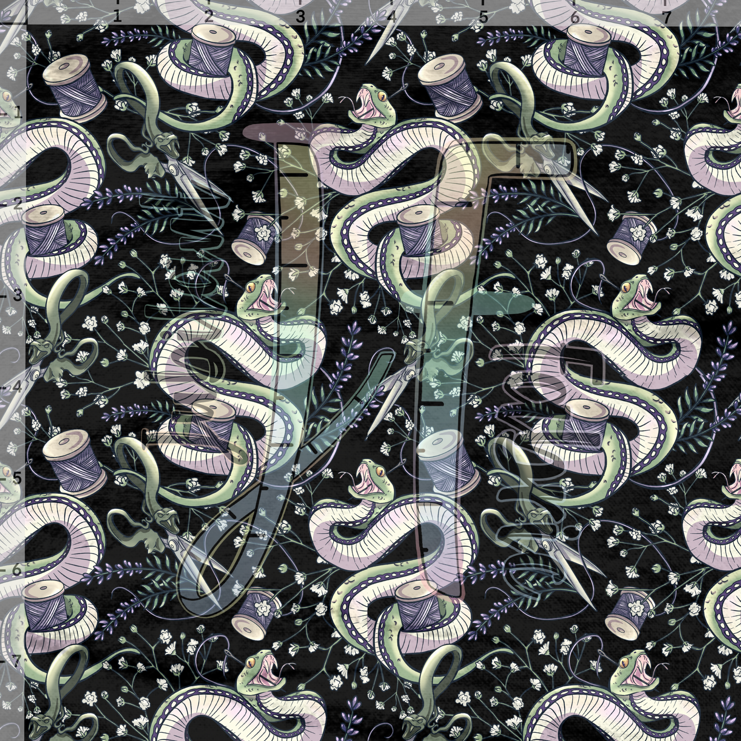 Snake Sewing (black)