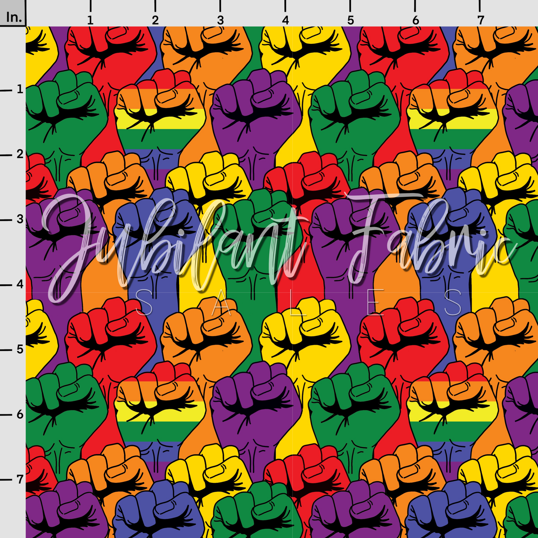 Rainbow Pride fists