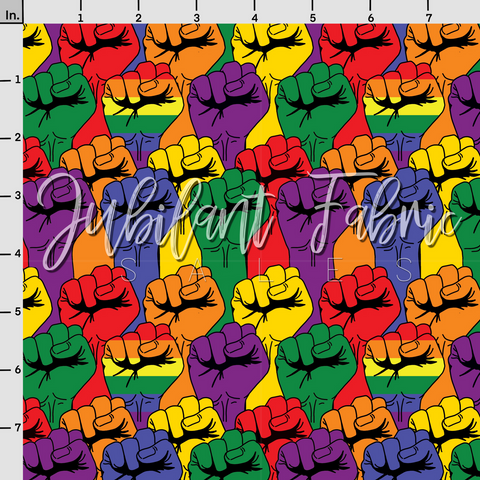 Rainbow Pride fists