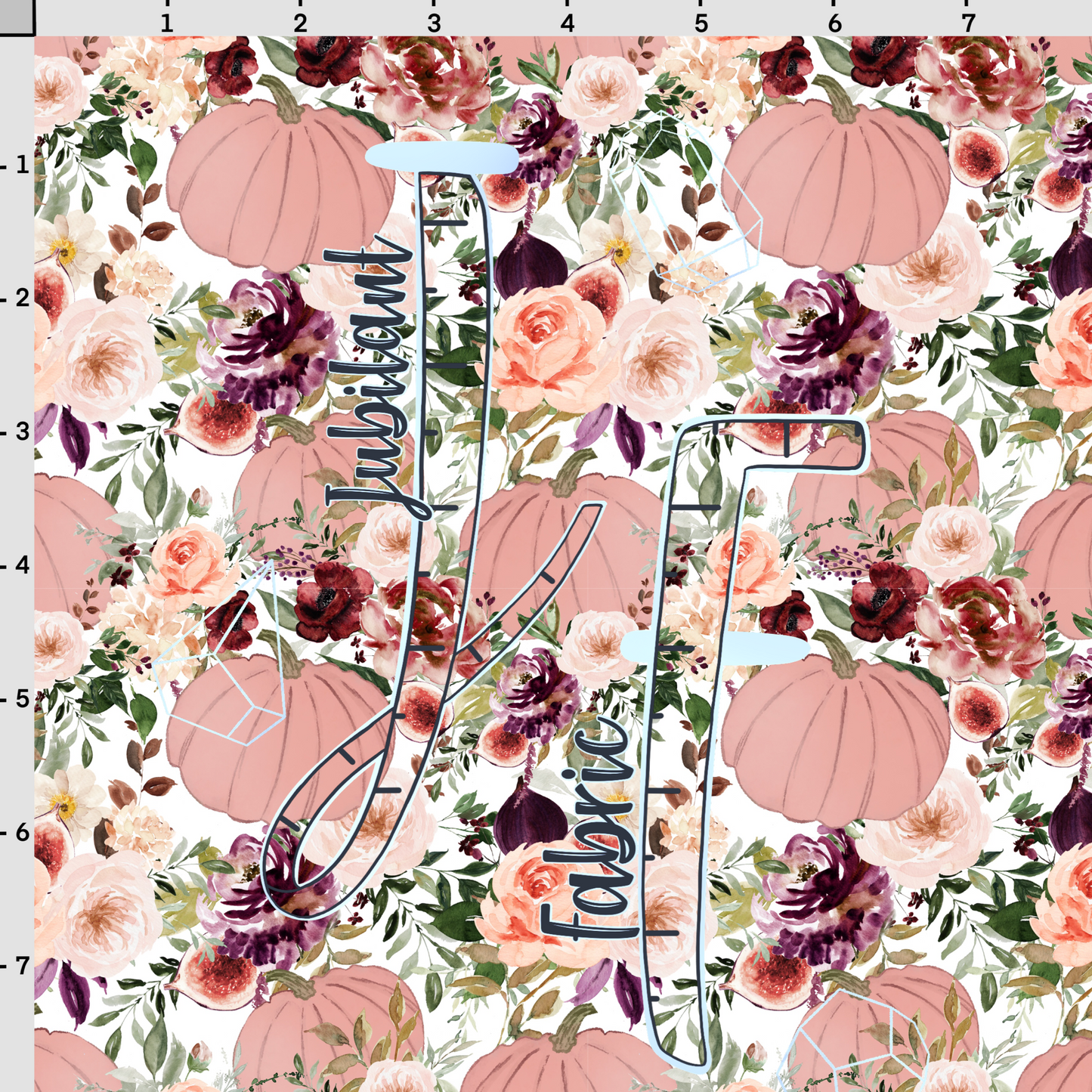 Floral Peachy Pumpkins