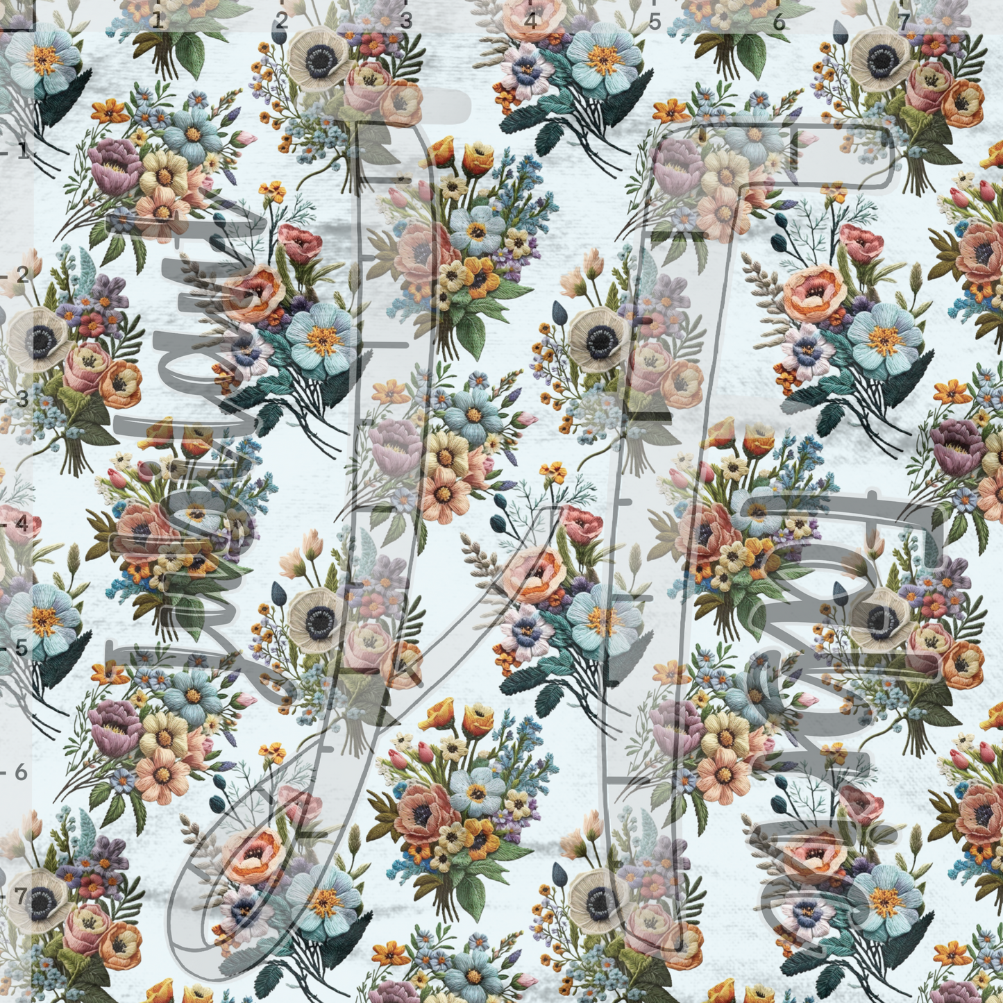 BBB: Floral Blue Embroidery