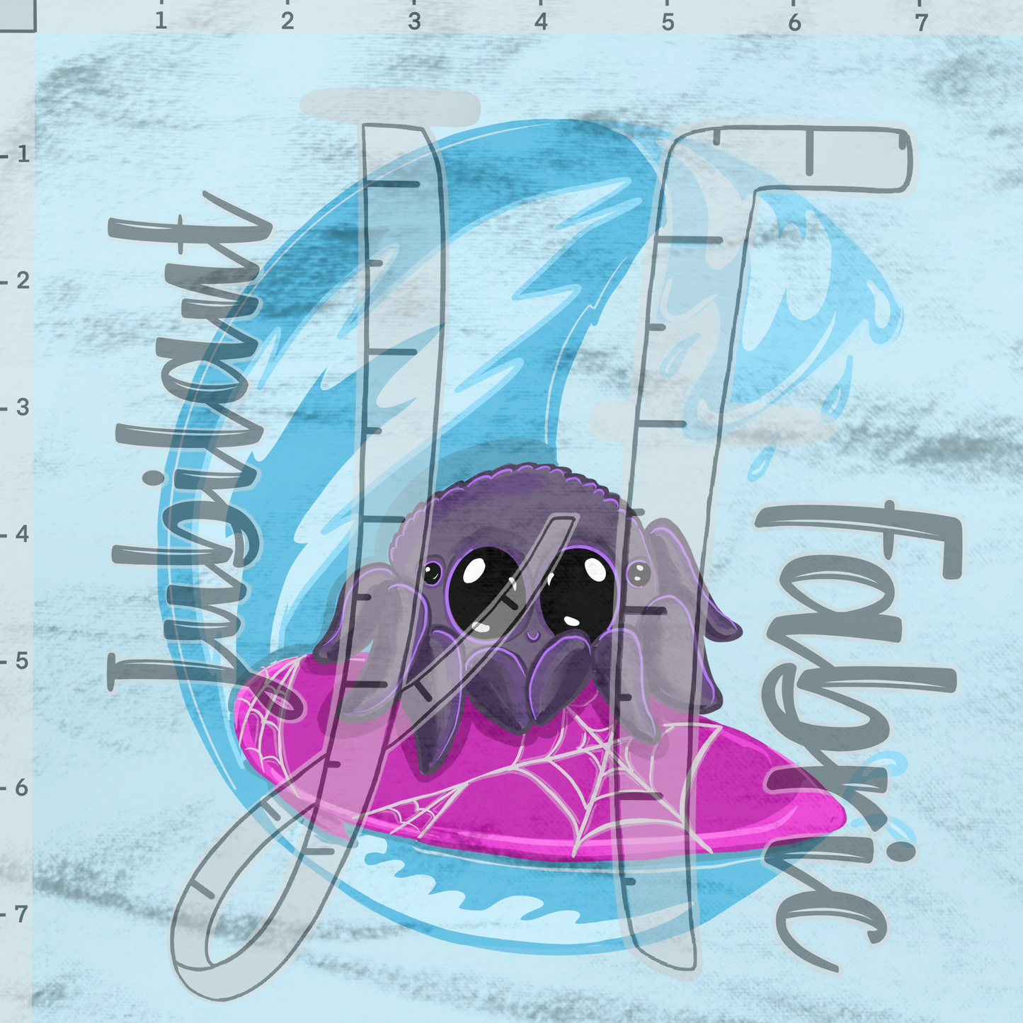 Surfing Spider Light Blue Panels